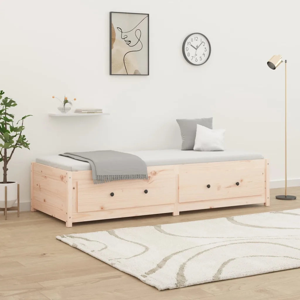 Dormeuse senza Materasso-Divano Letto-Struttura Letto 90x200 cm in Legno Massello di Pino 104975