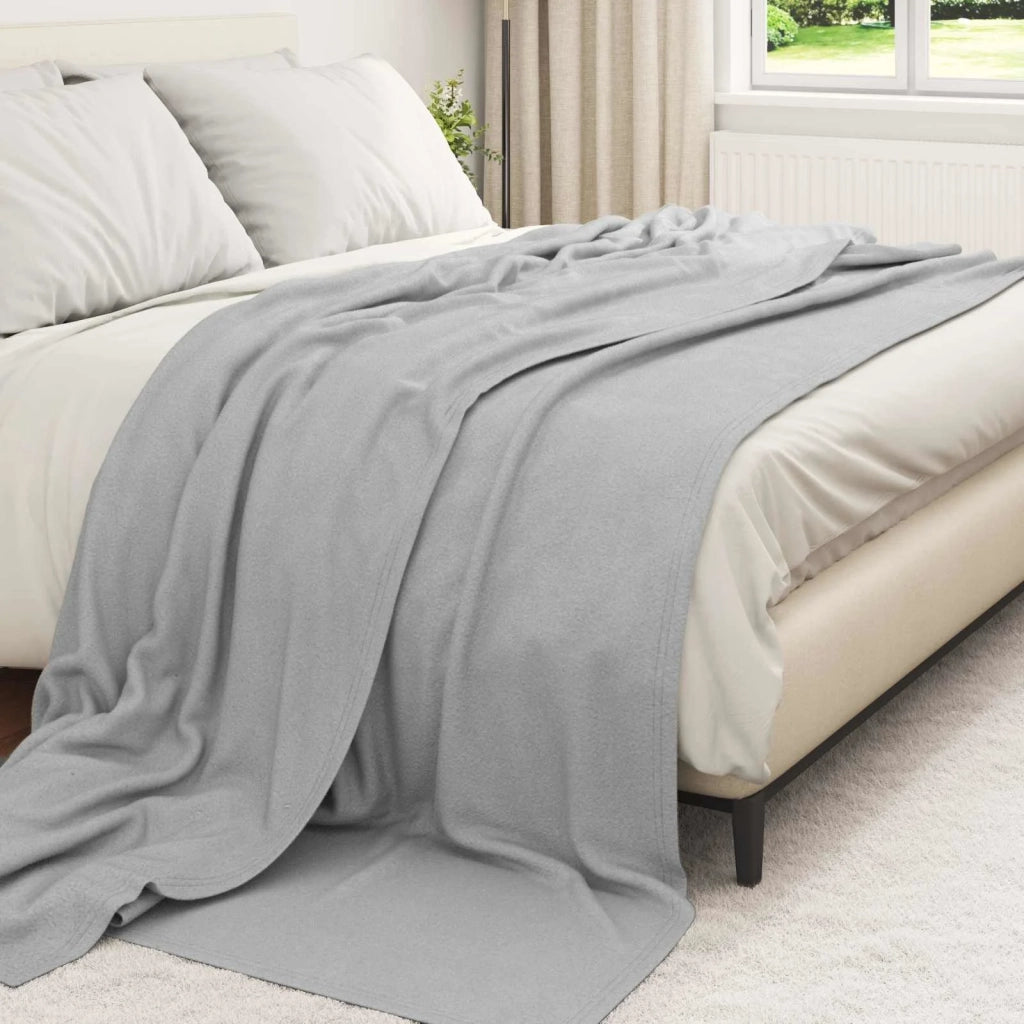 Coperta Grigio 240 x 220 cm Panno