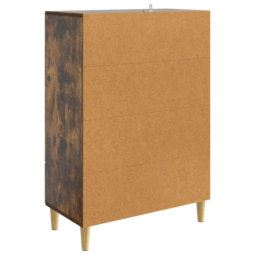 Credenza | Madia | Buffet da pranzo | Armadio da pranzo Rovere Fumo 66 x 34,5 x 95 cm Legno ingegnerizzato