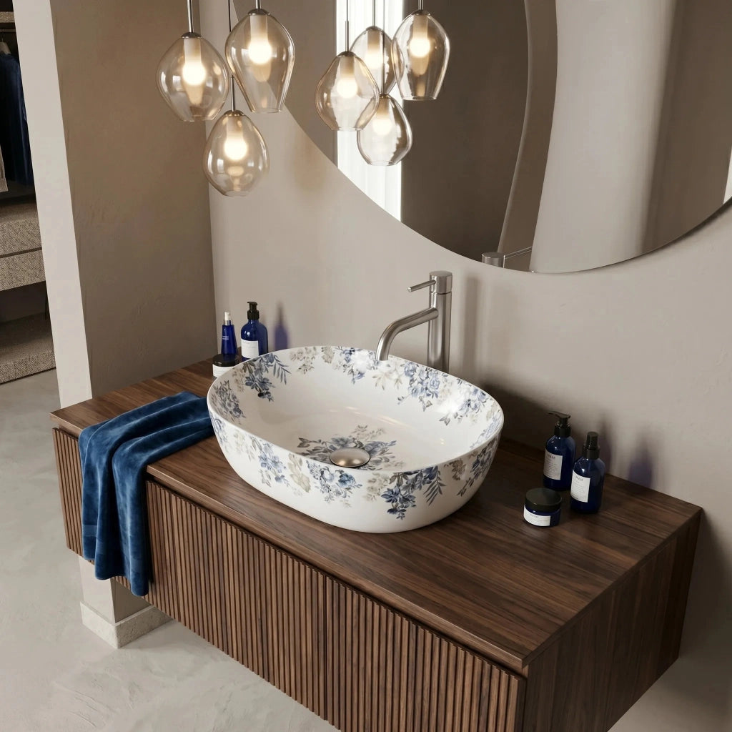 Lavabo Da Appoggio Rea Veronica Shiny