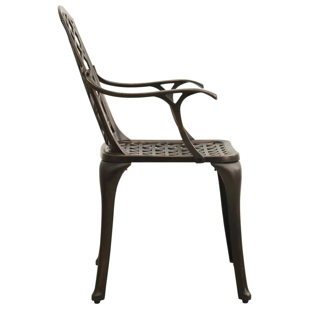 Set da Bistrot 3 pz in Alluminio Pressofuso Bronzo 3070580