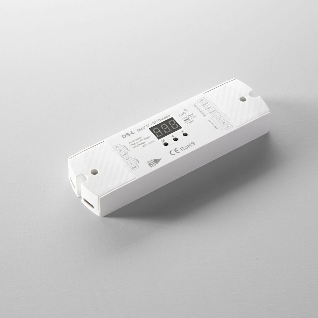 RF-DMX-DECODER-SPI DECODER DIGITALE 5-24VDC DMX512 + RF 2.4G