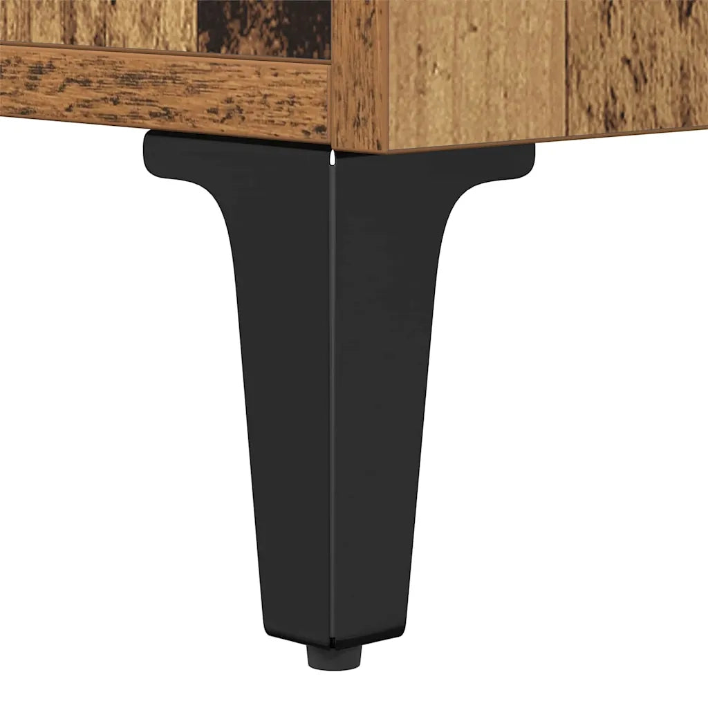 Armadio da Notte con cassetto Legno vecchio 40 x 35 x 47,5 cm 880597