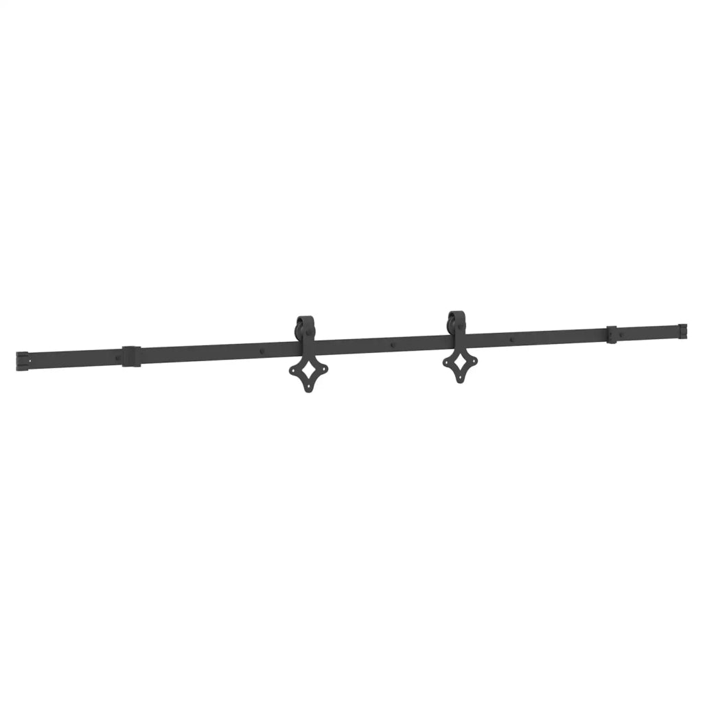 Porta scorrevole NARVIK Naturale e Nero 80 x 210 cm (213,5 cm) 3445378