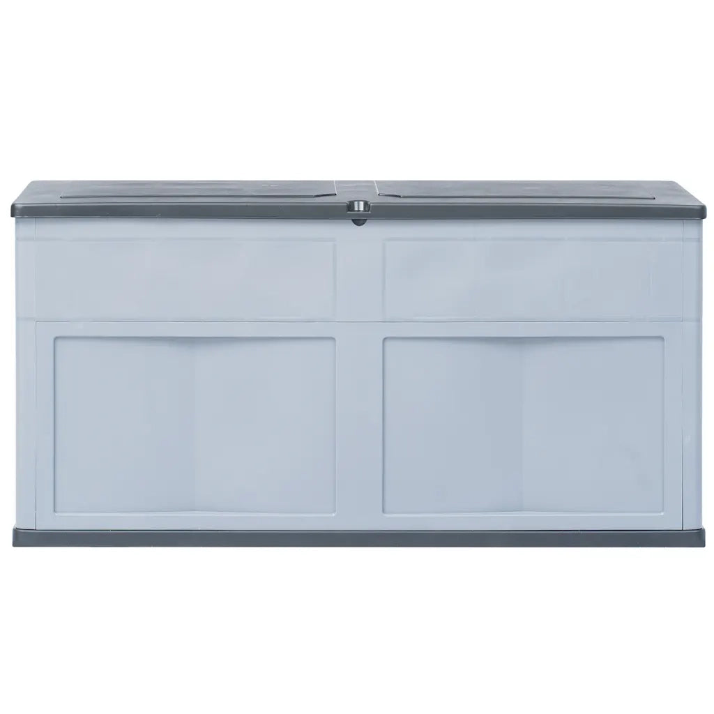 Baule da Giardino 320 L Grigio Nero 45689