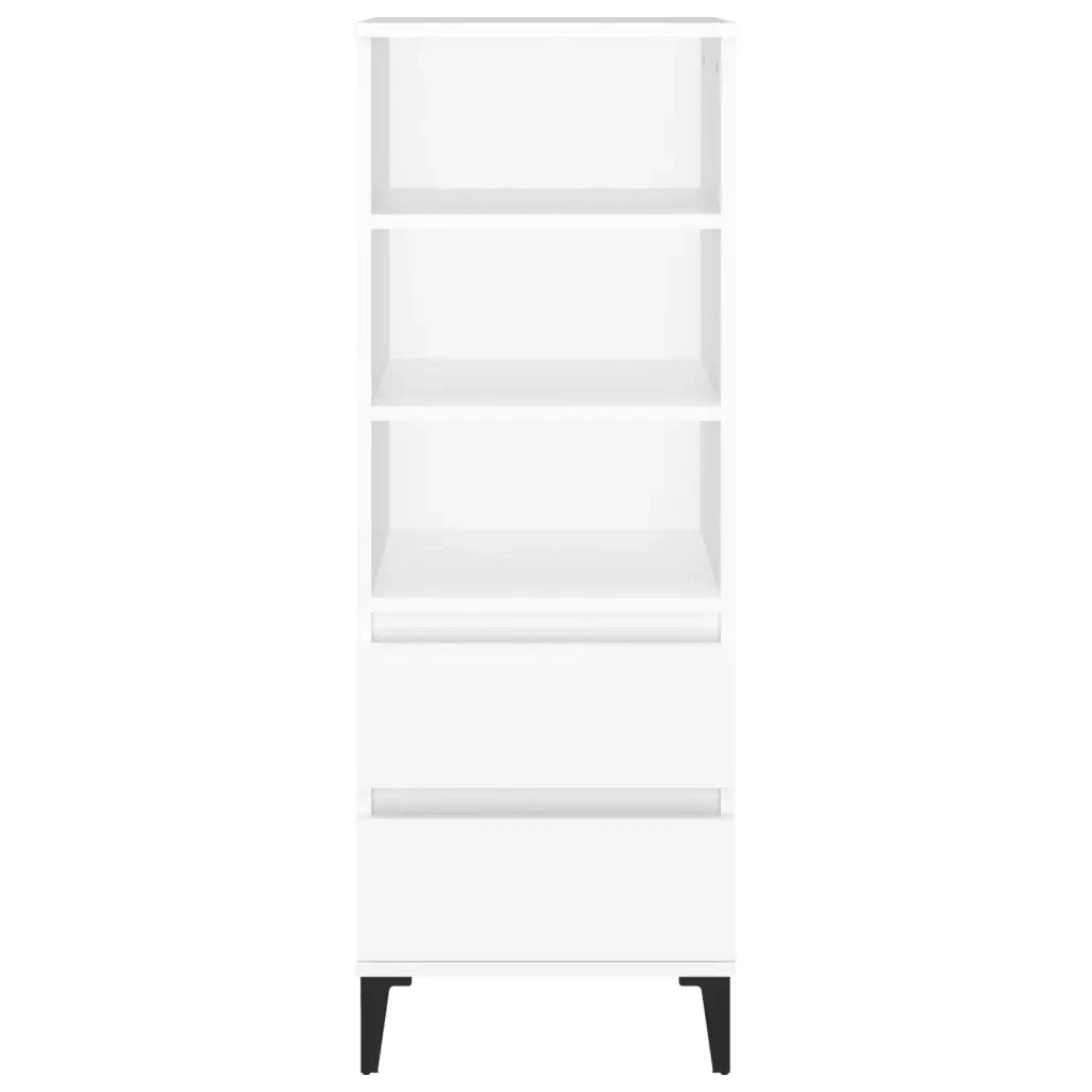 Credenza | Madia | Buffet da pranzo | Armadio da pranzo Bianco 40x36x110 cm in Legno Multistrato