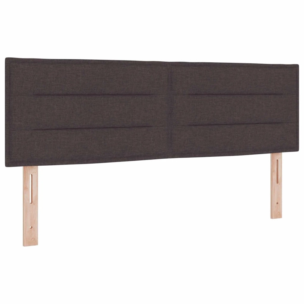 Letto Ottomano con Materasso e LED Marrone Scuro 140 x 190 cm 3456825