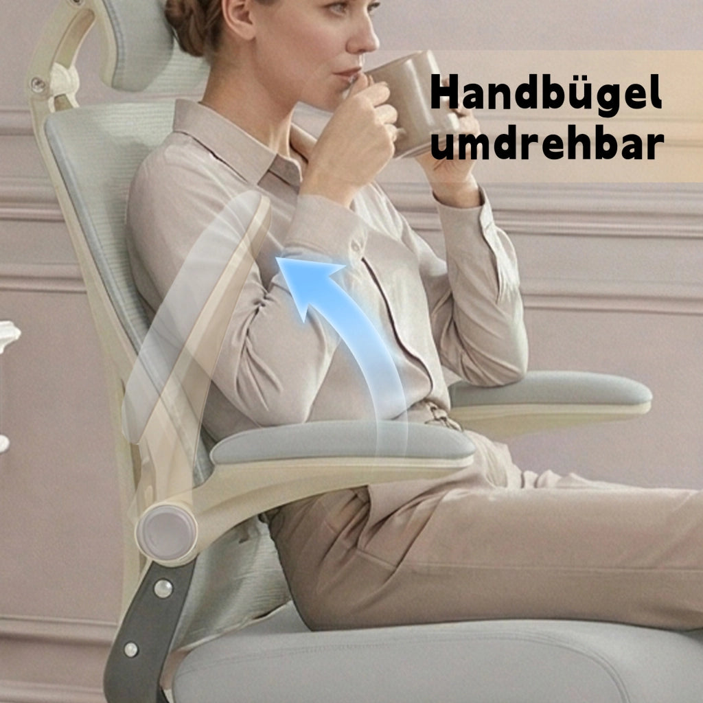 Sedia da ufficio ergonomica ¨C zephmum ¨C grigio