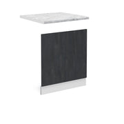 Pannello frontale R-Line Calce nera/Bianco 60 cm PL Marmo Vicco