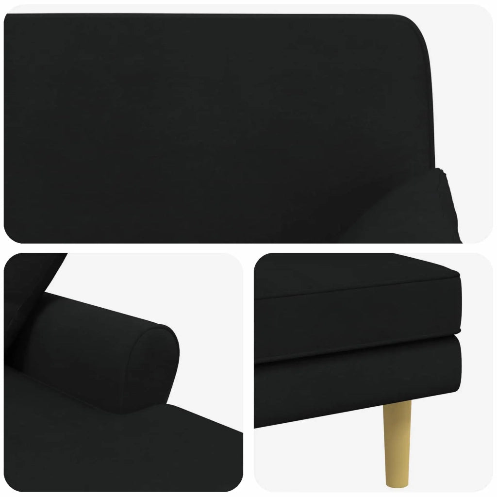 Chaise longue Nero Tessuto 42048083