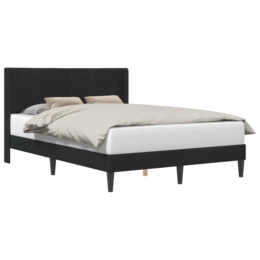 Struttura del letto con testiera Nero 120 x 200 cm Velluto 42027501