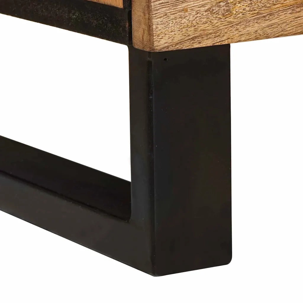 Mobile TV Marrone 105 x 33 x 46 cm Legno di mango massello 4018044
