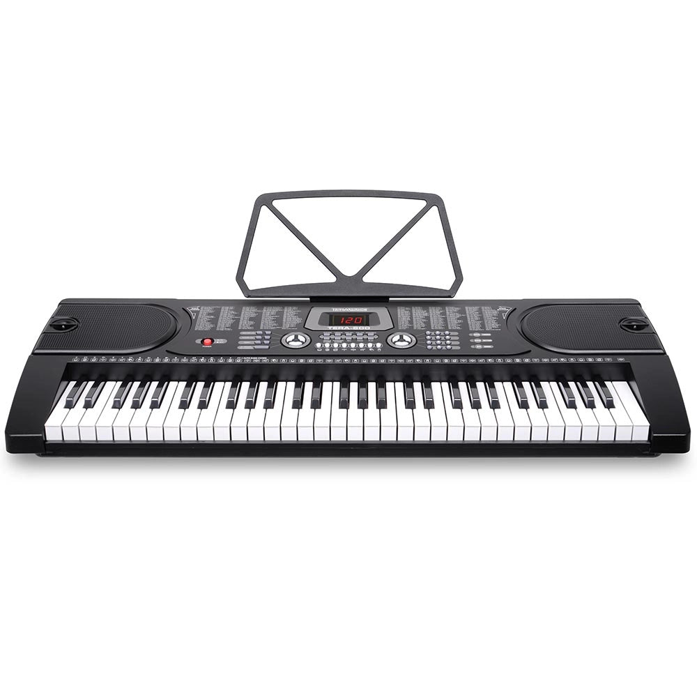 Tastiera Musicale Pianola Elettronica 61 Tasti Pianoforte AUX MIcrofono