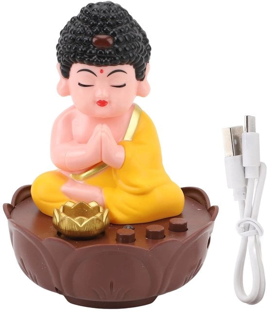 Buddha in rilievo con luce e suono mediterraneo