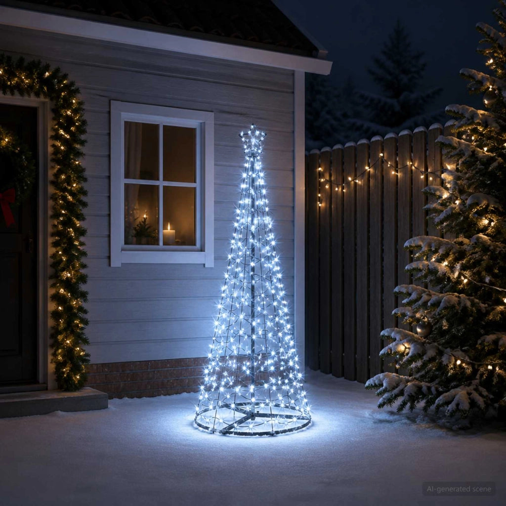 Albero di Natale LED a spirale con base EKENAS 180 cm 220 LED 42056566