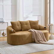 Divano 2 Posti Velluto Chenille con Cuscini ¨C MINIMAL ¨C Grigio