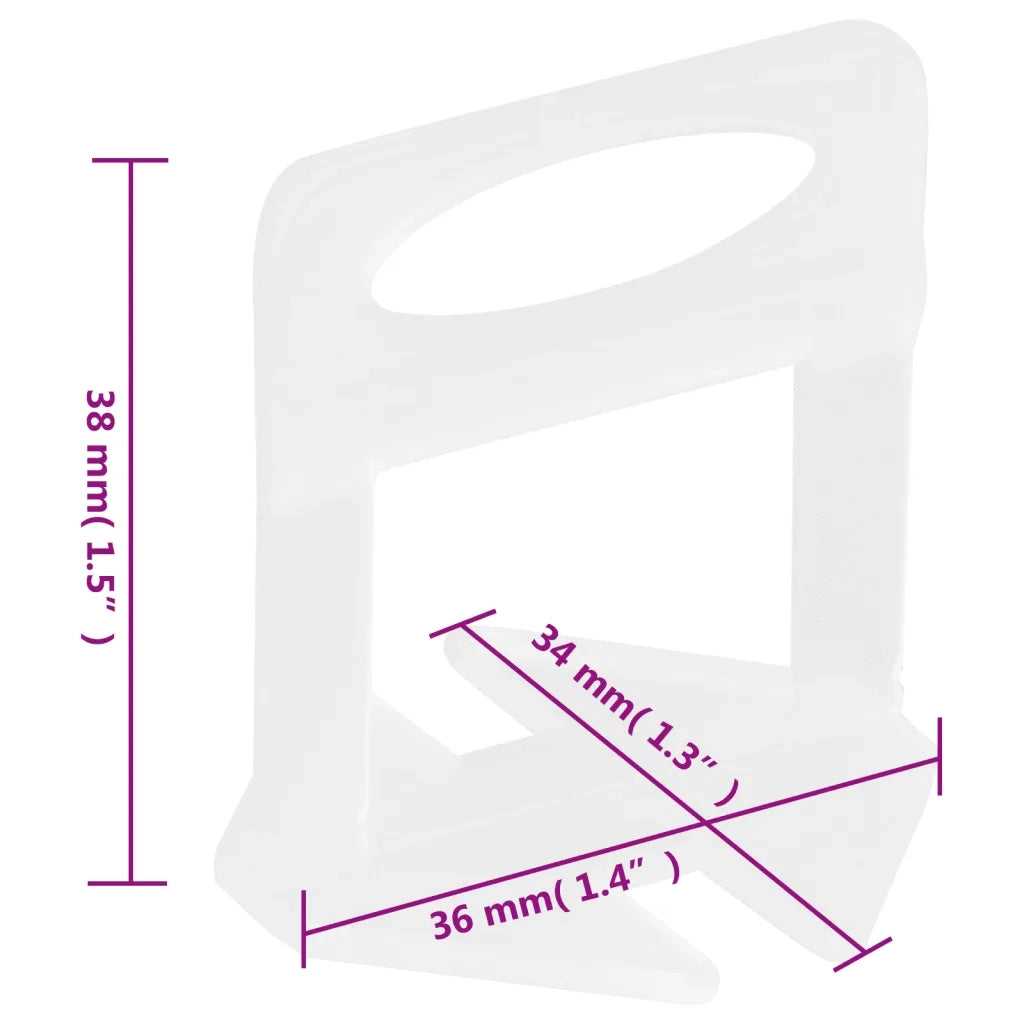 Sistema di Livellamento per Piastrelle 250 Cunei 500 Clip 1,5mm 155286
