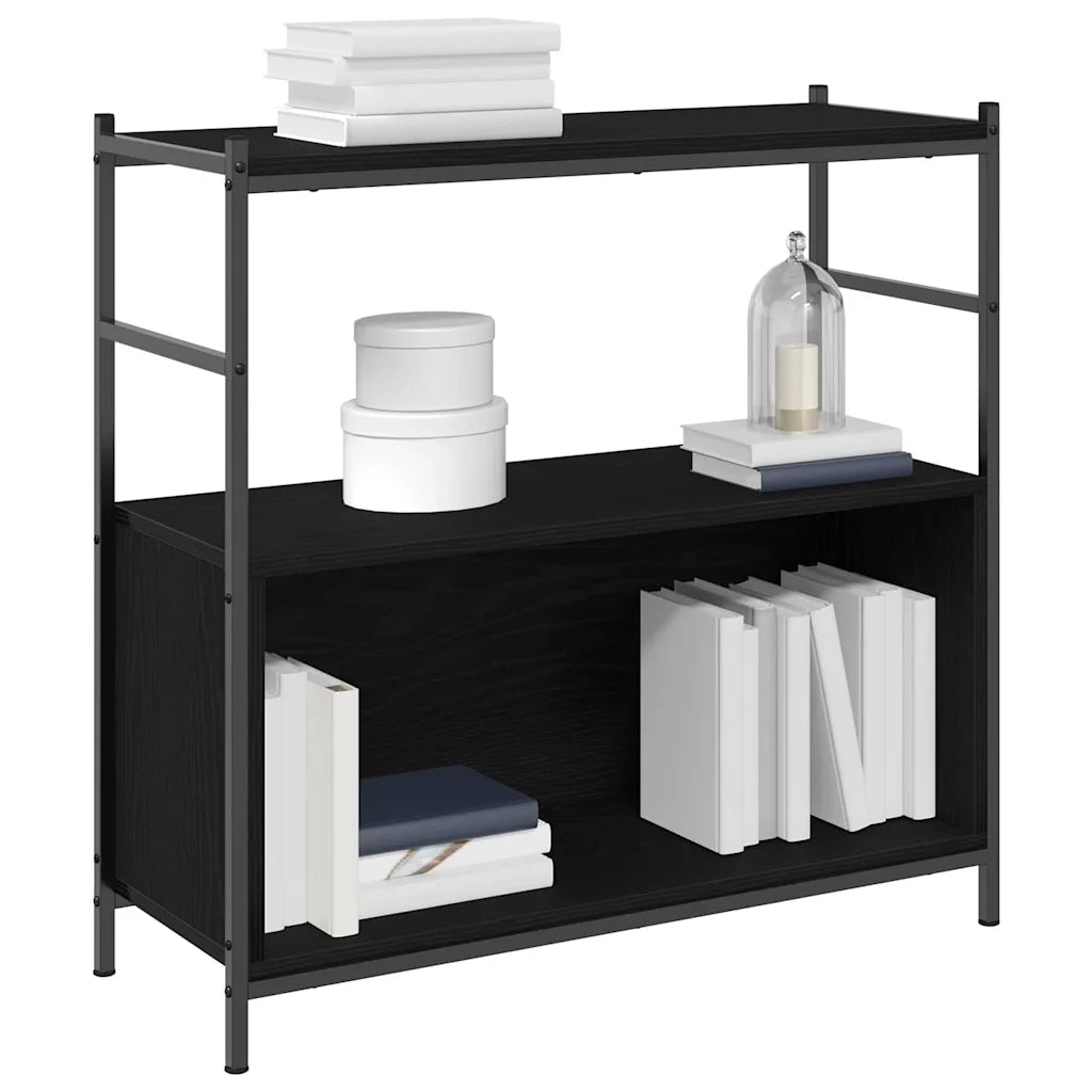 Libreria 80 x 30 x 78,5 cm Legno ingegnerizzato Rovere Nero 862933