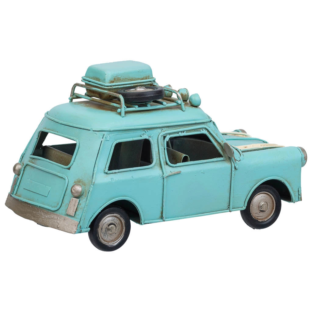 Auto in metallo blu 16x7,5x9h