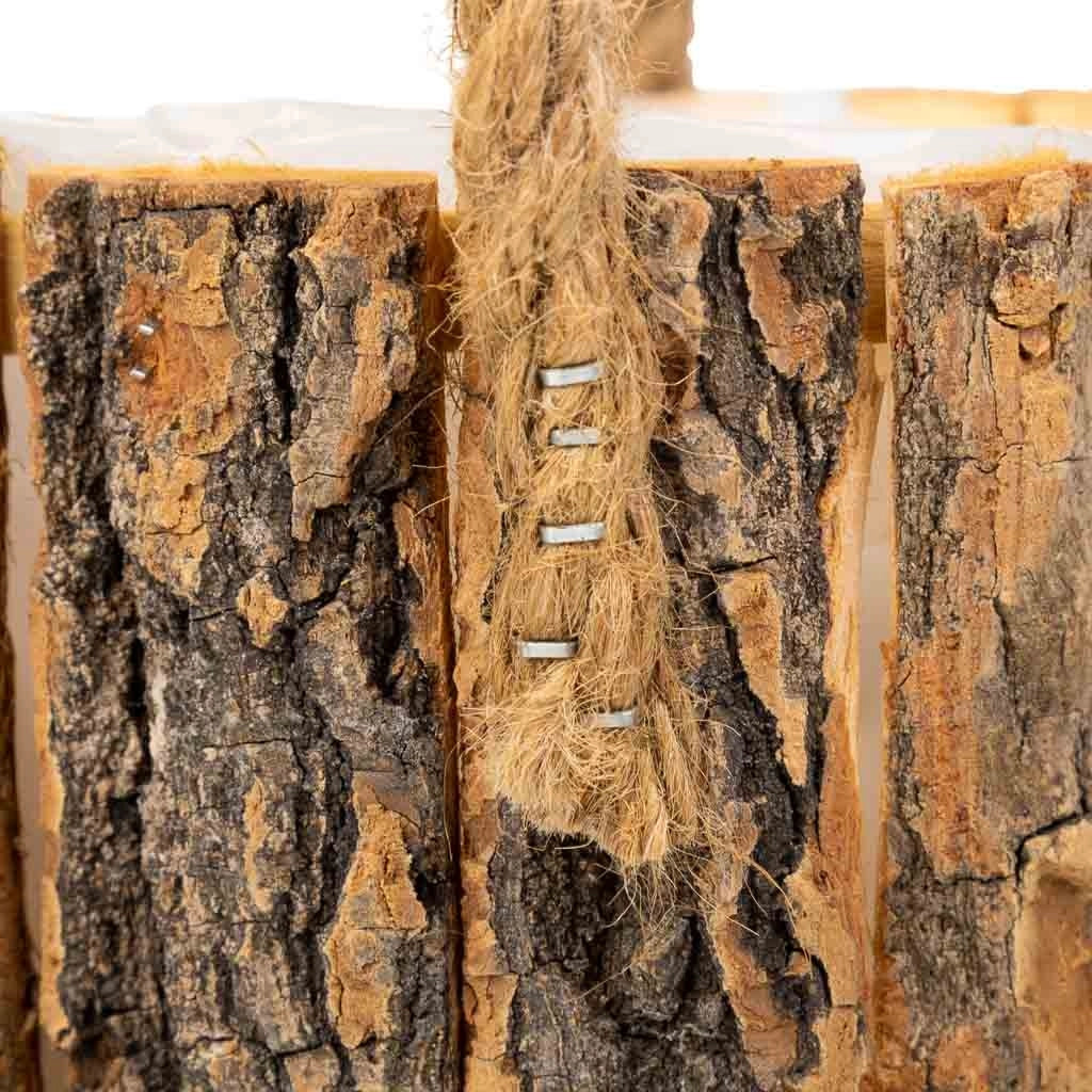 Cesto in legno marrone d13x13h