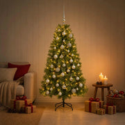 Albero di Natale artificiale con palline 150 cm 150 LED 3461311