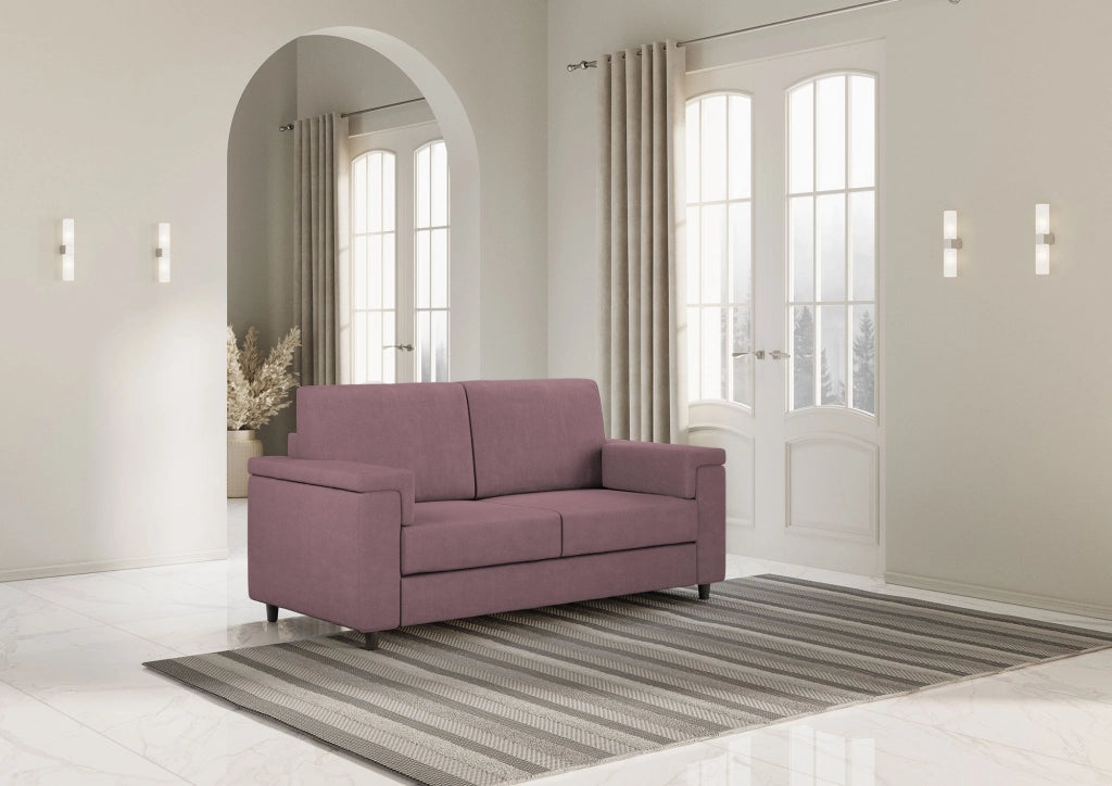 Divano 2 Posti 168x85x85 cm Marrak in Tessuto Prugna