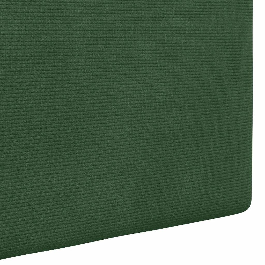 Testiera | Testata sospesa Con luce LED Verde Giungla Tessuto in Cords