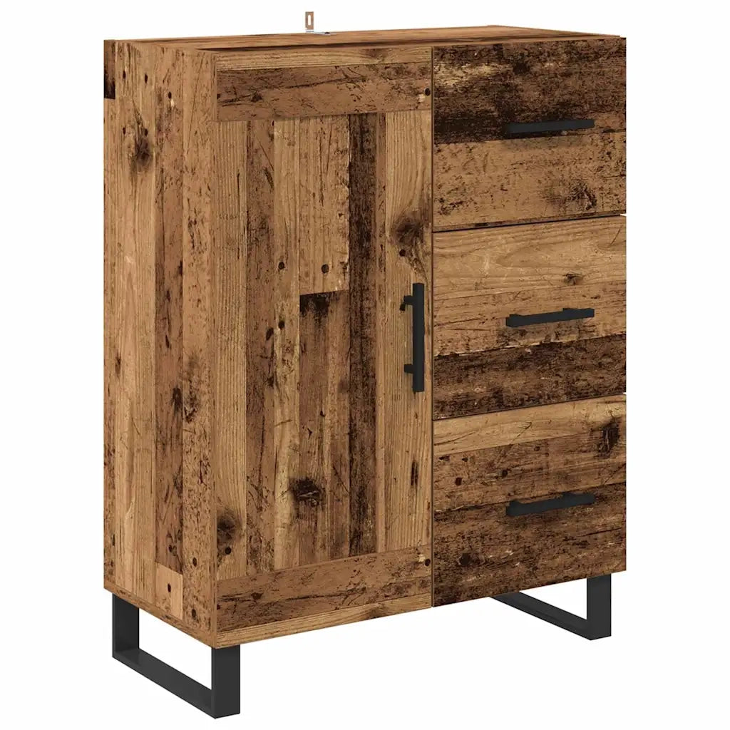 Credenza | Madia | Buffet da pranzo | Armadio da pranzo Legno vecchio 69,5 x 34 x 180 cm Legno multistrato