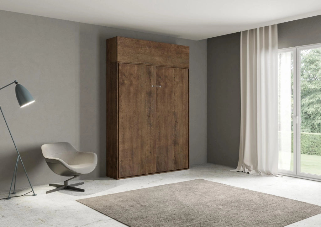 Letto Matrimoniale Francese a Scomparsa Salvaspazio Kentaro H250 cm Marrone