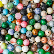 Kralen multicolor per bracciali - 100 pezzi - 8 mm - materiale sintetico