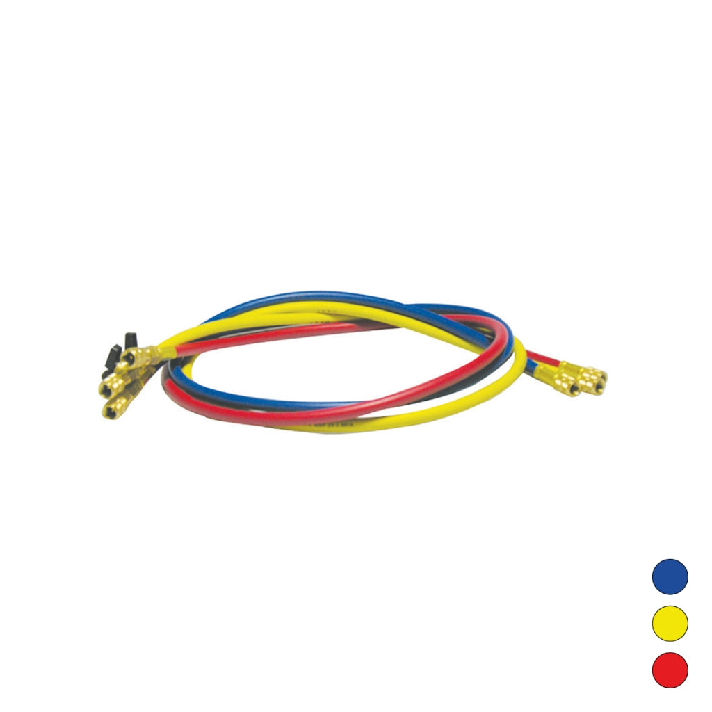 TUBO FLESSIBILE FRUSTA 1500 MM ATTACCHI IN LINEA CON VALVOLA A SFERA 5- Rosso- MARIE- pezzi 1