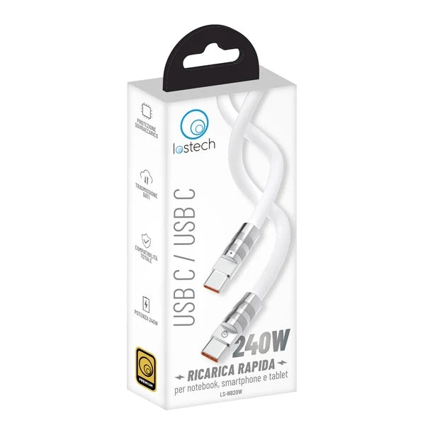 Cavetto per Smartphone Tablet USB Tipo C Tipo C Lostech Carica Rapida