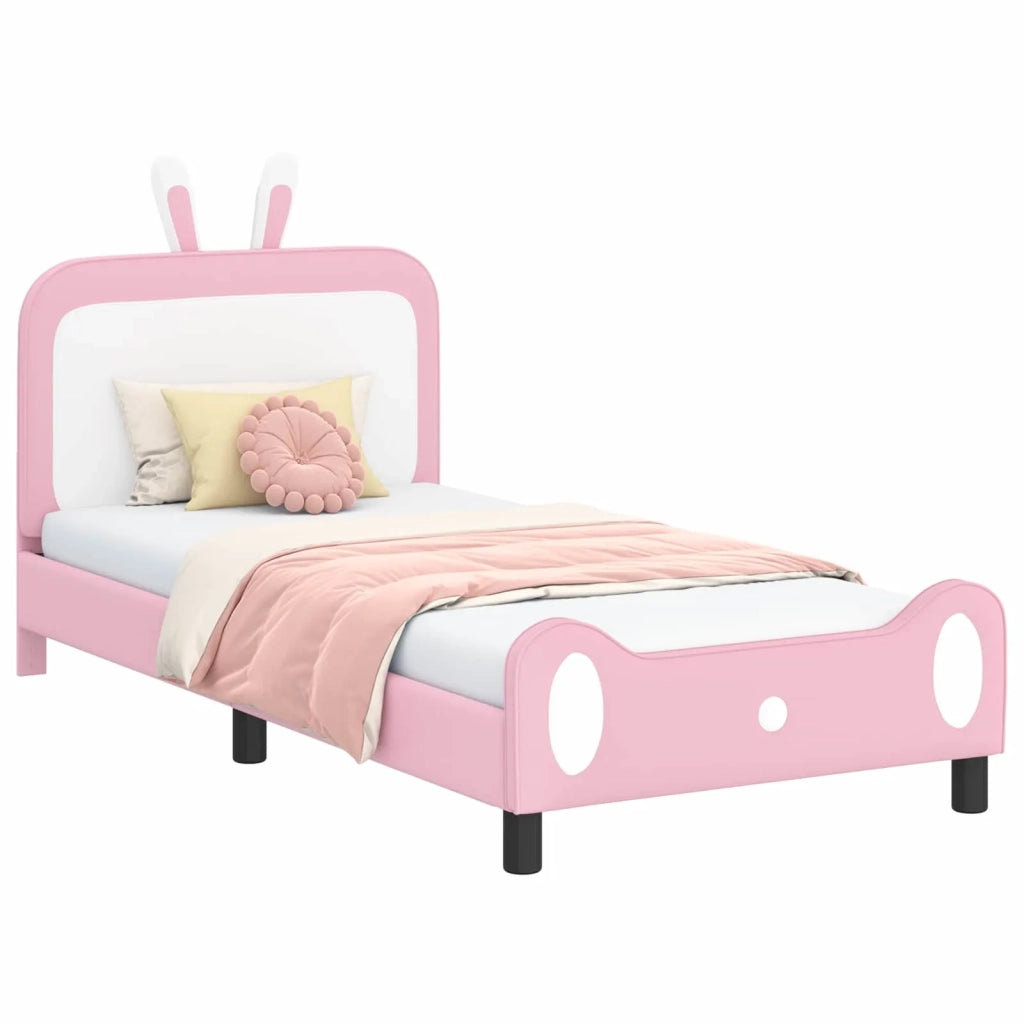 Struttura letto bambini con testata-Giroletto per bambini Rosa 90 x 200 cm PU 134292