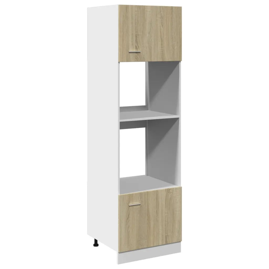 Mobile per Microonde “Lyon” Rovere Sonoma 60x57x207 cm 849627