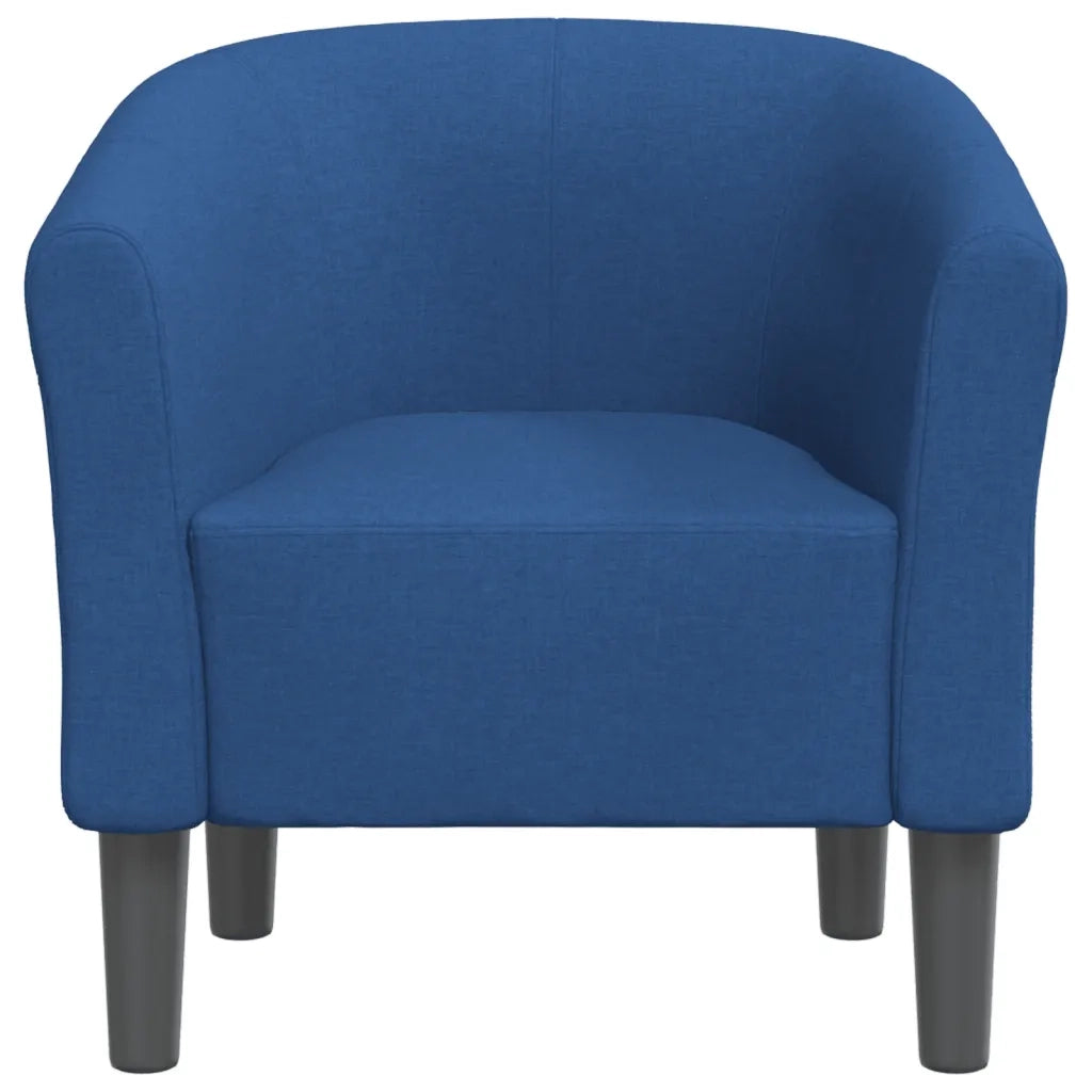 Poltrona-Divano Sedia Cabriolet Blu in Tessuto