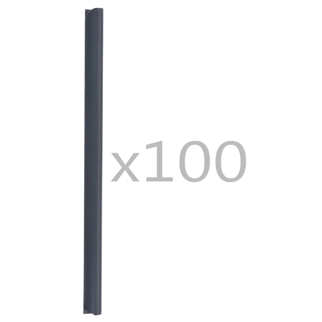 Clip per Strisce Recinzioni 100 pz in PVC Antracite 45477