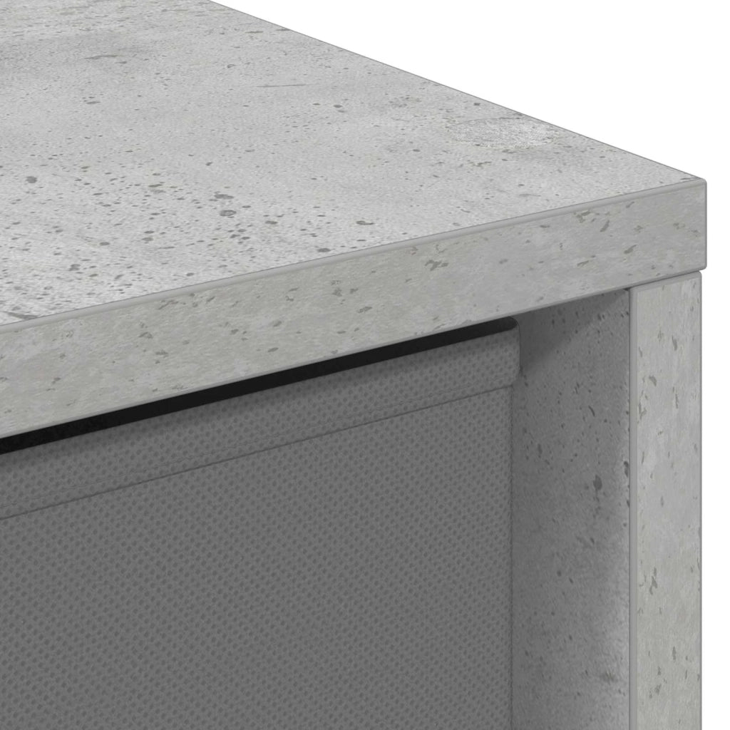 Credenza | Madia | Buffet da pranzo | Armadio da pranzo con cassetto Grigio cemento 30,5 x 27 x 84,5 cm