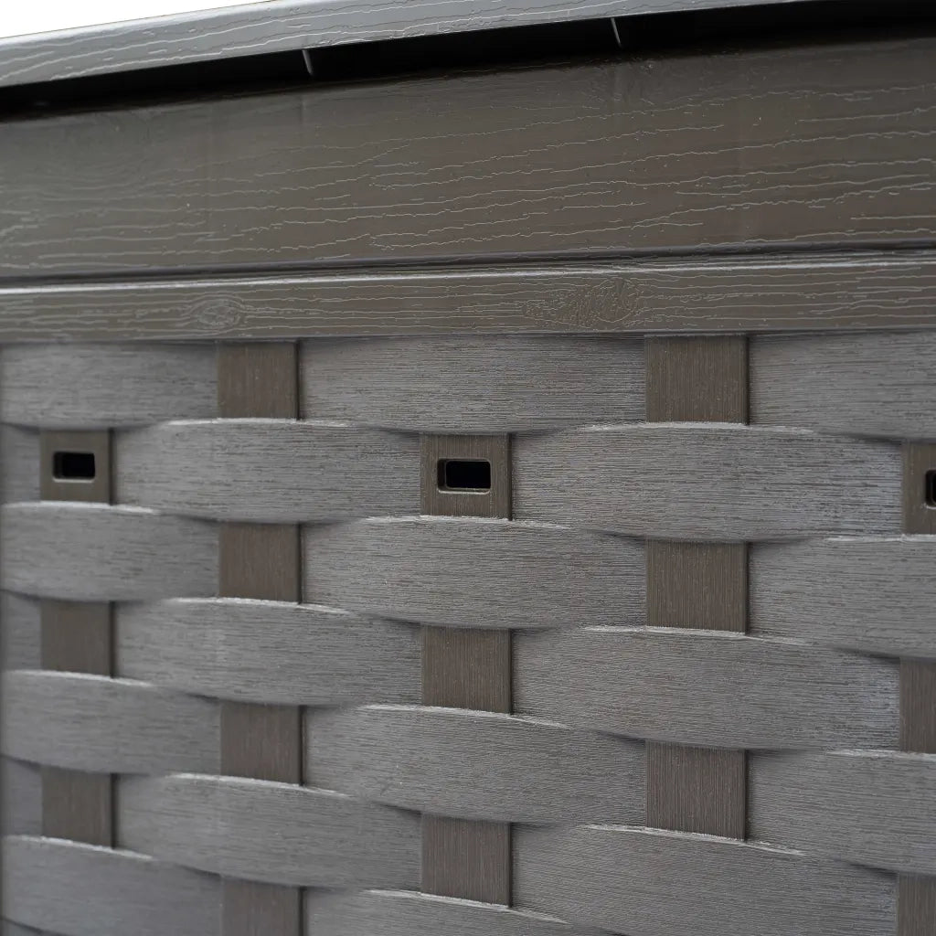 Compostiera Giardino Marrone 60x60x83 cm 300 L Rattan Plastica CFW3730033