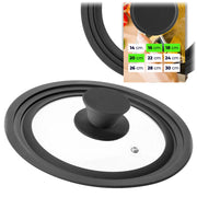 KADAX Coperchio in vetro e silicone 16/18/20 cm