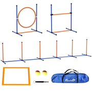 Gioco per Cani Agility ¨C zephmum ¨C 4 Pezzi, Arancione e Blu
