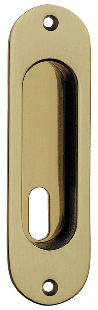 10pz maniglia ovale ottone lucido per porte scorrevoli con foro centrale cod:ferx.11950