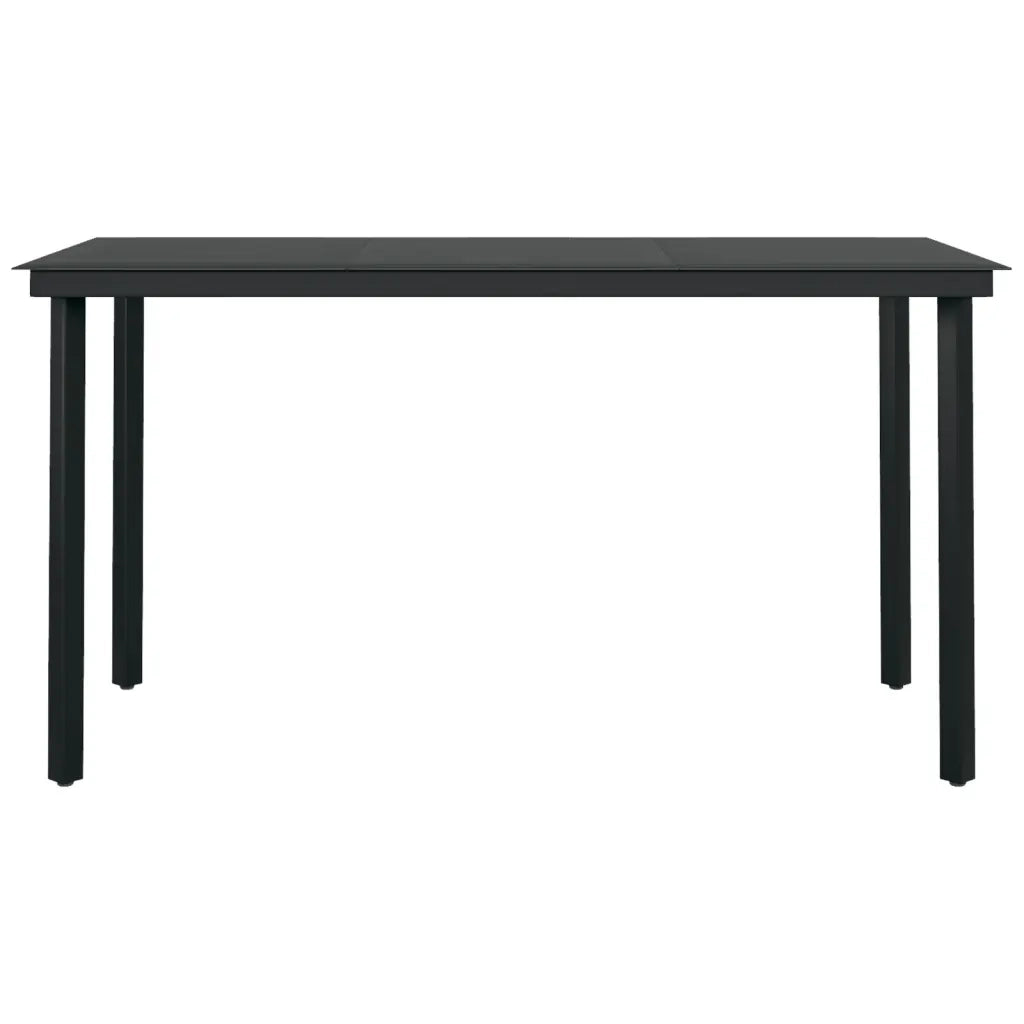 Set da Pranzo da Giardino 7 pz Nero 3099116