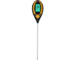 Kit di test per il suolo 4 in 1 - Tester digitale del suolo - Per piante da interni e esterni - Misuratore di umidità e pH - Ideale per appassionati di giardinaggio