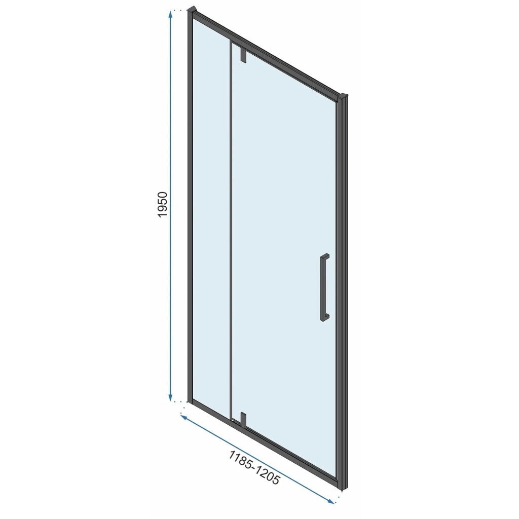 Cabina Doccia Rea Rapid Swing Chrom 90x80