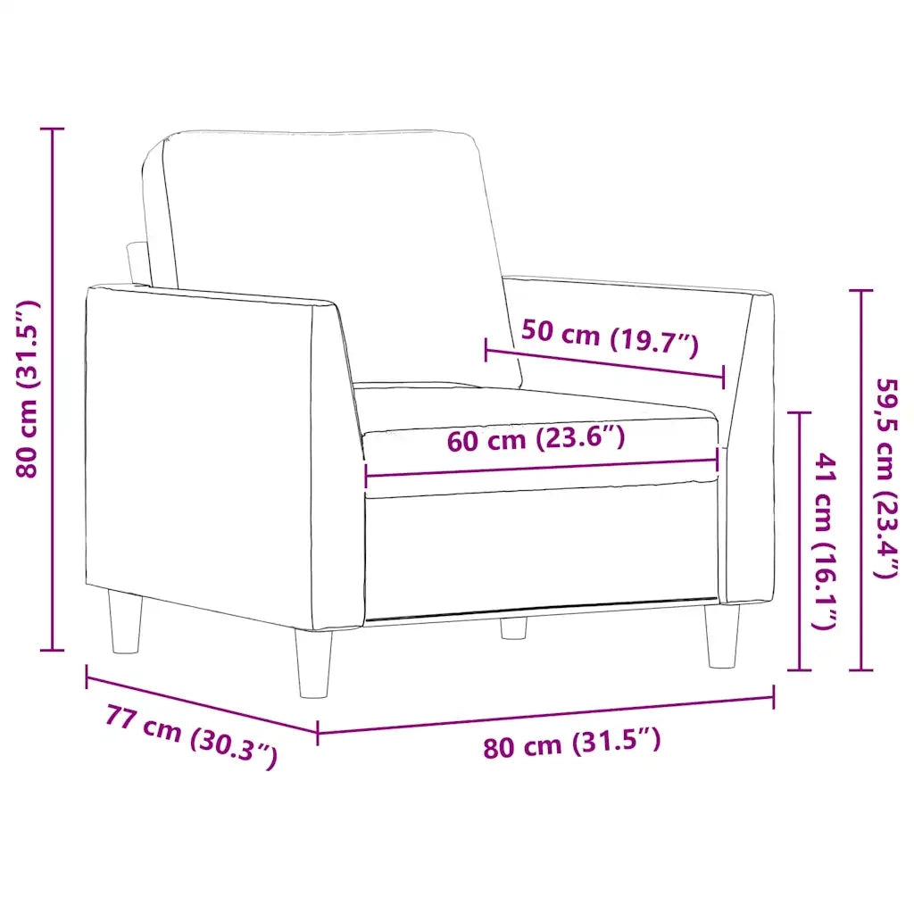 Poltrona | Sedia Relax Grigia 60 cm in Similpelle