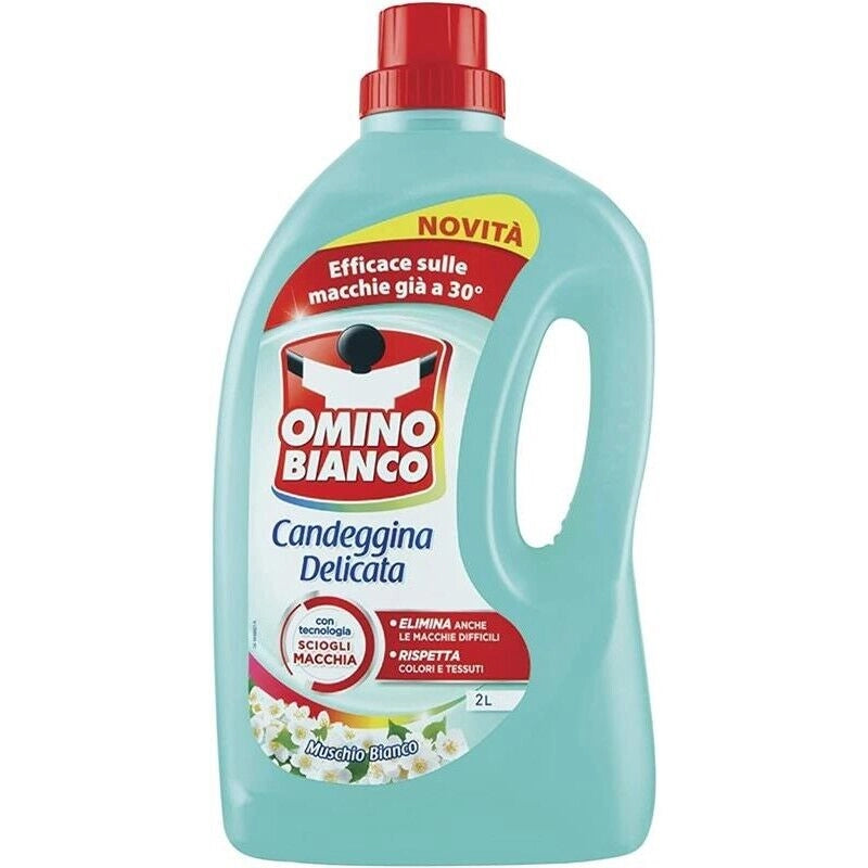 OMINO BIANCO CANDEGGINA DELICATA MUSCHIO BIANCO IN FORMATO DA 2 LT
