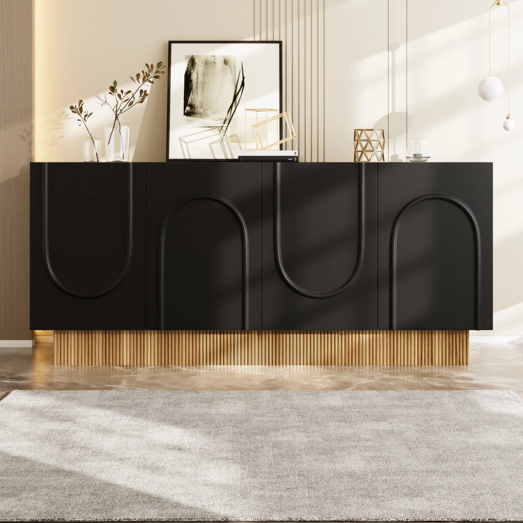 Credenza moderna con 4 ante e ampio spazio interno