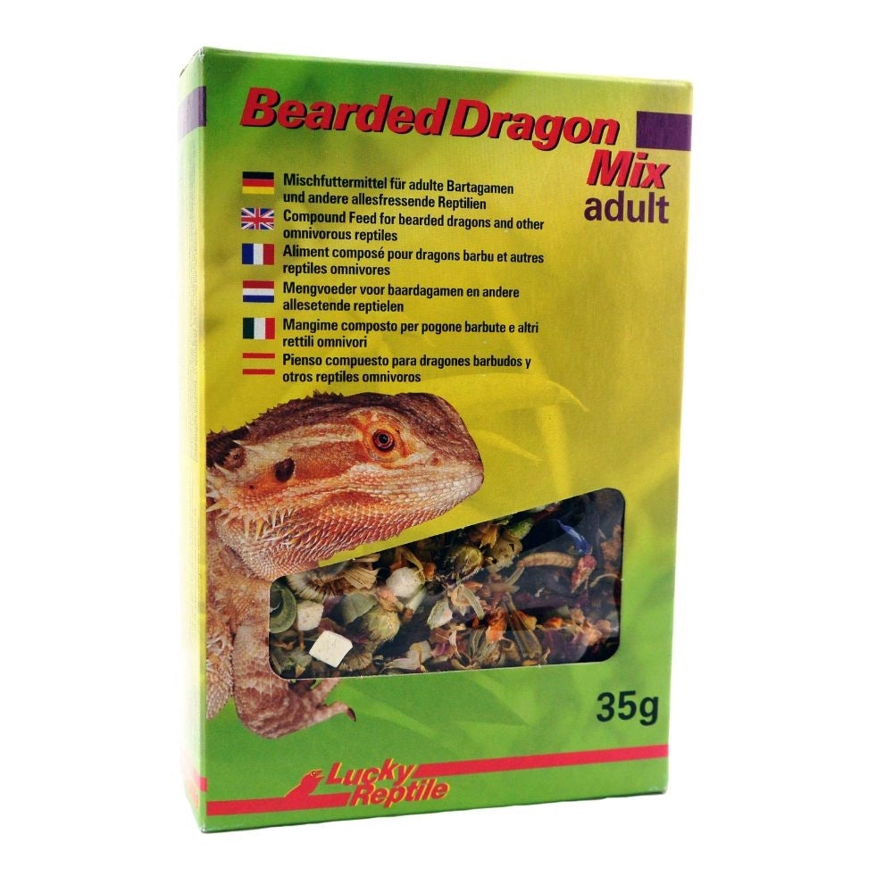 Lucky Reptile Bearded Dragon Mix Adult - mangime base per Draghi Barbuti adulti Formato: 35 gr