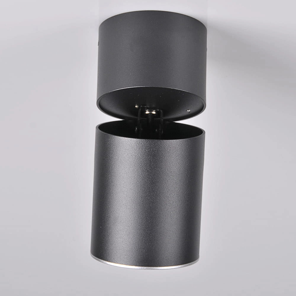 Faretto da soffitto orientabile GU10 nero/argento Astra Polux