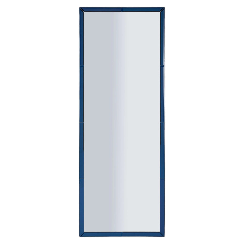 Sibiu, Specchio Forma Rettangolare, 55x150h cm blu